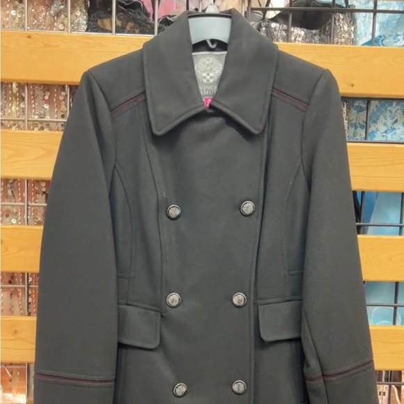 Vince Camuto Wool Double Breasted Coat Jacket - Picture 3 of 5